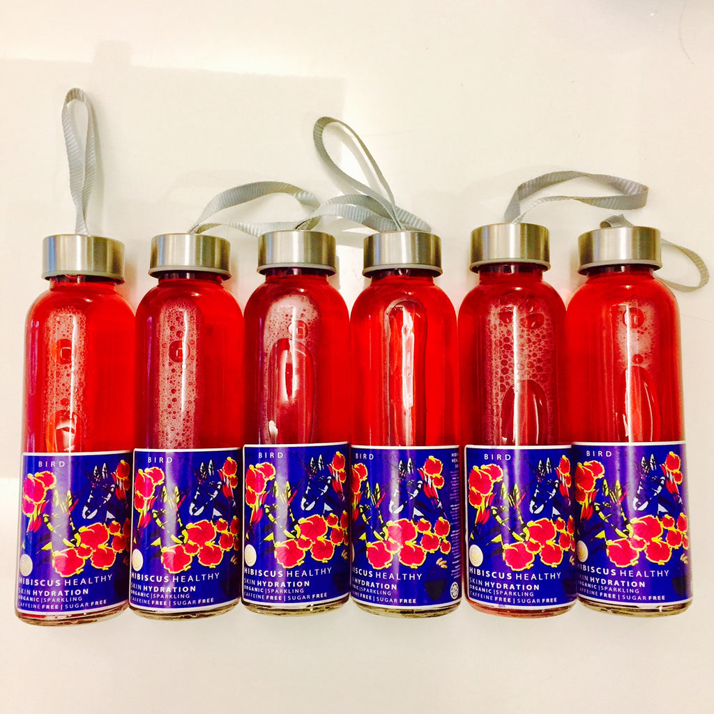 New Organic Sparkling Hibiscus Tea Bird Tea - Healthy Skin | Caffeine Free | Sugar Free