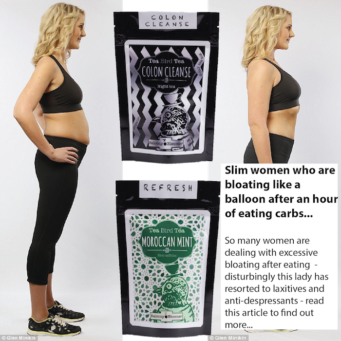The slim women who say they bloat like a balloon within. . . an hour of eating carbs