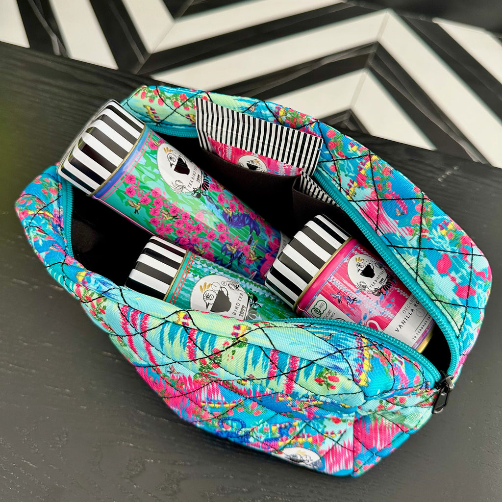 Morning Tea Bird Tea Travel Case Top View