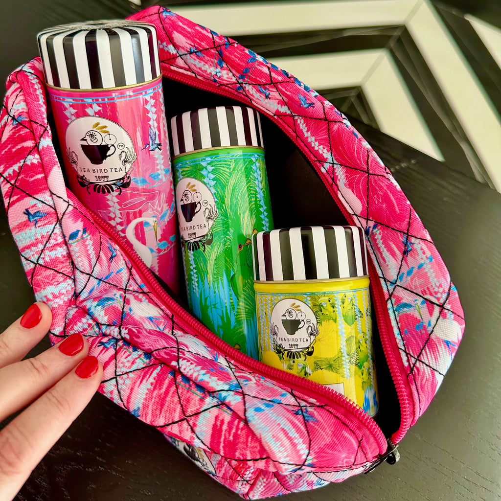Noon Tea Bird Tea Travel Case Top View